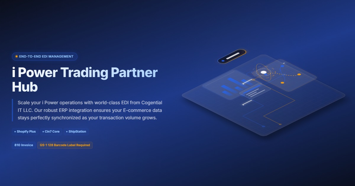 i Power EDI Integration Guide | Cogential IT